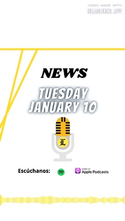 NEWS TUESDAY 10 JANUARY