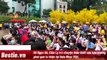 Hồ Ngọc Hà, Cẩm Ly trò chuyện thân thiết sau hậu trường phát quà từ thiện tại Gala Nhạc Việt.