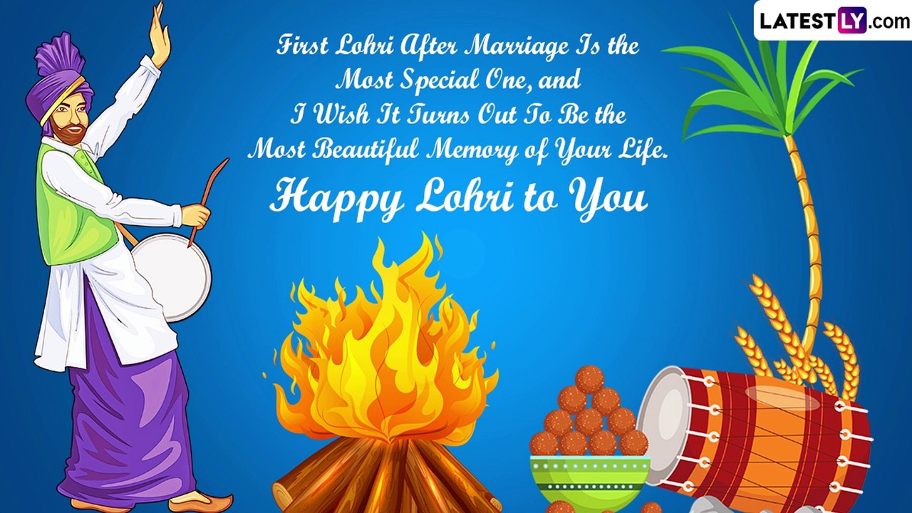 Happy First Lohri 2023 Wishes for Newlyweds: Images and Quotes To ...