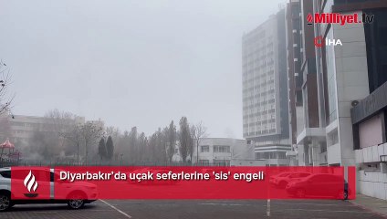 Diyarbakır’da uçak seferlerine 'sis' engeli
