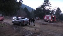 ÇANAKKALE - Kaz Dağları'nda çıkan örtü yangınına ekiplerce müdahale ediliyor (2)