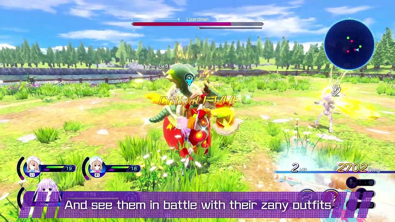 Neptunia: Sisters VS Sisters Gameplay Overview Trailer