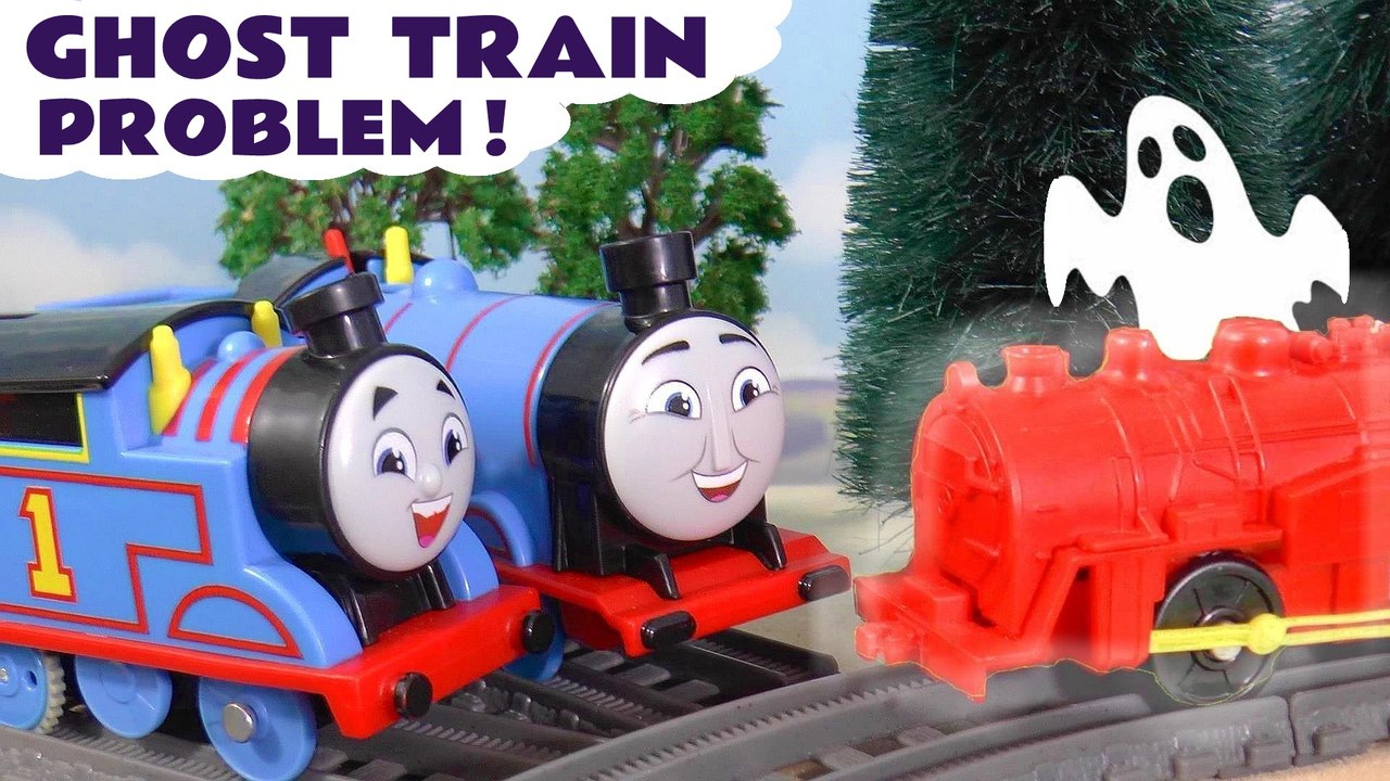 Thomas and Friends Ghost Train MYSTERY Toy Train Story With All Engines ...