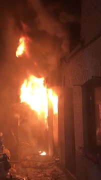 Incendie à Lessines au chemin d'Enghien lundi soir