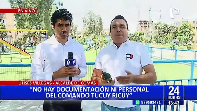 Raúl Díaz responde a alcalde de Comas sobre denuncias por comando Tucuy Ricuy