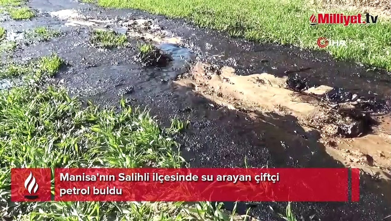 Manisalı çiftçi su ararken petrol buldu