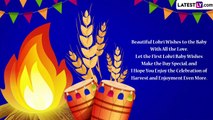 First Lohri Wishes 2023 for Newborn Baby Girl and Boy: Send Greetings, Quotes and Images on Lal Loi