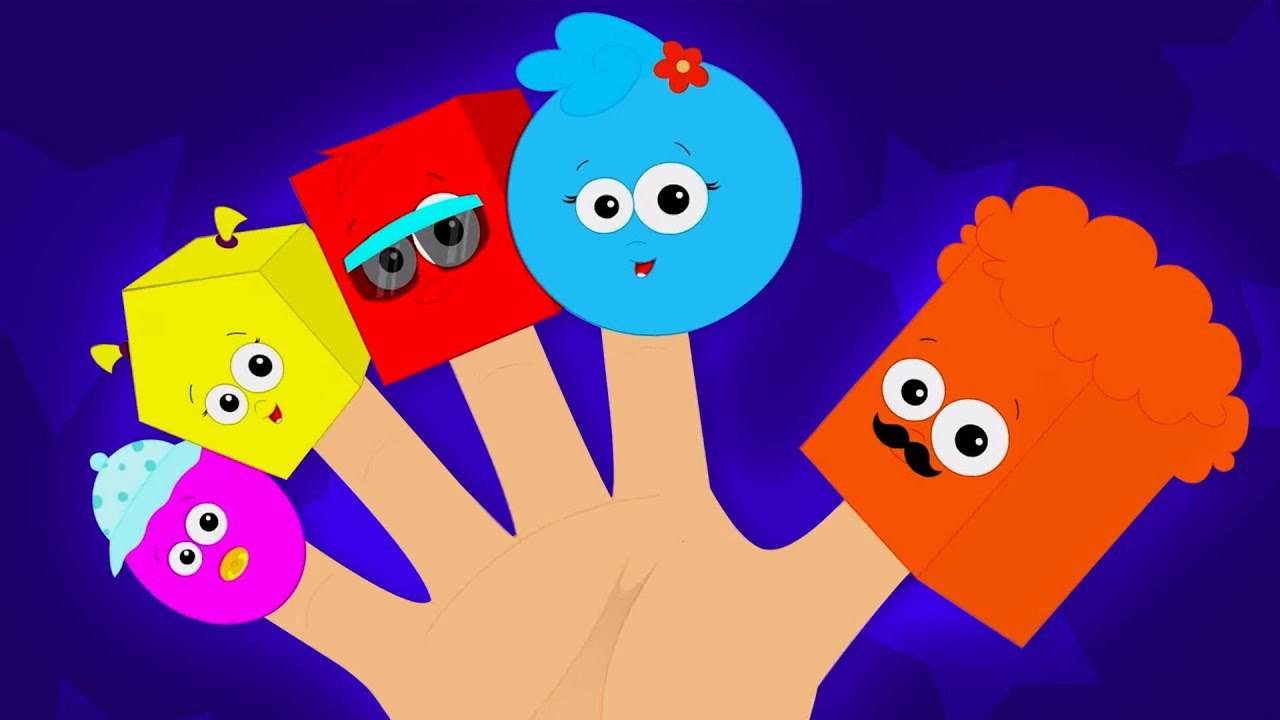 Shapes Finger Family + More Kids Rhymes | Nursery Rhymes | Oh My Genius ...