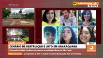 Jornalista mostra local onde se abriu cratera e engoliu 6 pessoas de uma mesma família, em Araraquara