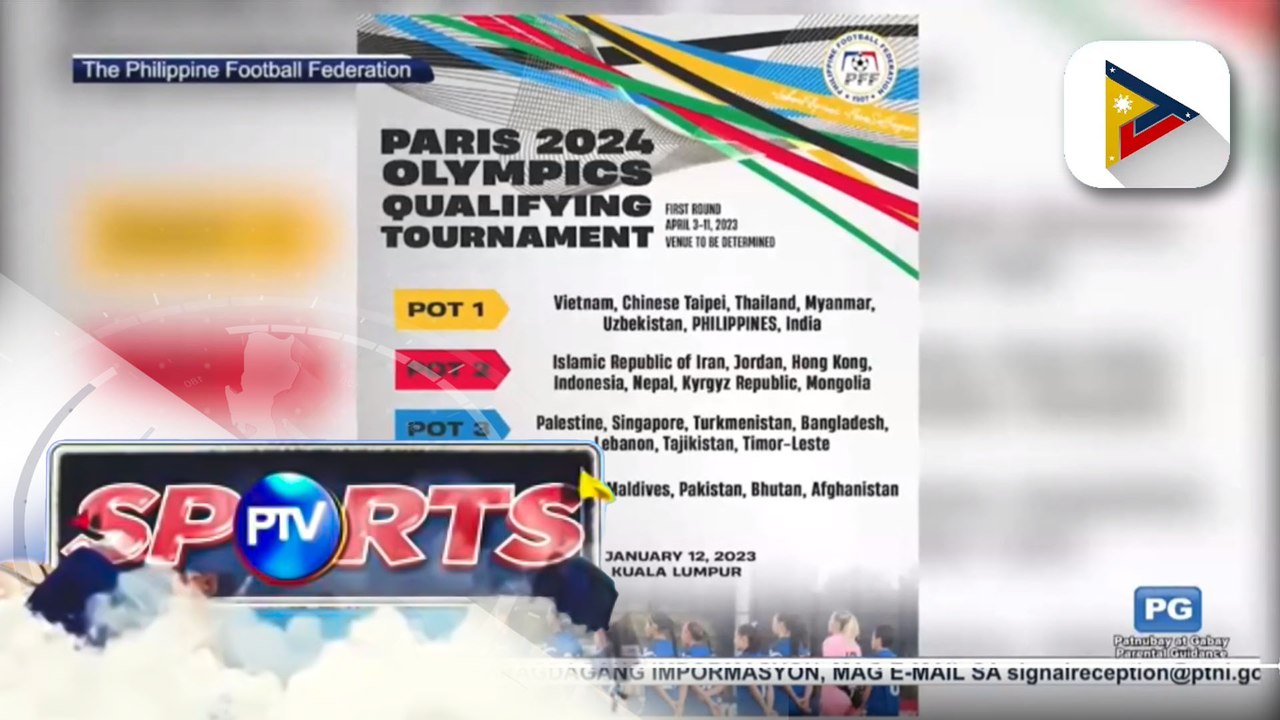 Filipinas, kasama sa unang round ng 2024 Paris Olympic Qualifiers