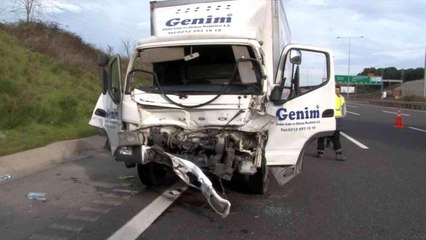 Sarıyer'de Kuzey Marmara Otoyolu'nda kaza: 2 yaralı