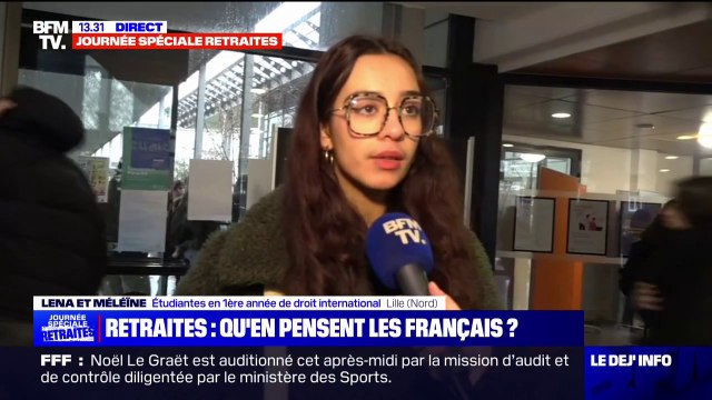 Est-ce qu'on va être une génération sacrifiée ? , l'inquiétude de jeunes face à la réforme des retraites
