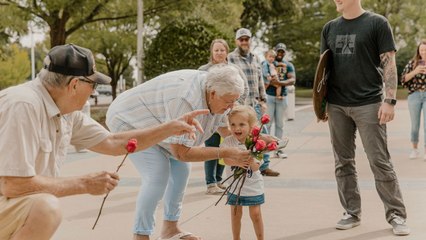 Girl Receives Guard Of Honor With Roses On Adoption Day | Happily TV