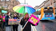 EIS Union Teachers  on the picket line at Hillhead Primary School in Glasgow