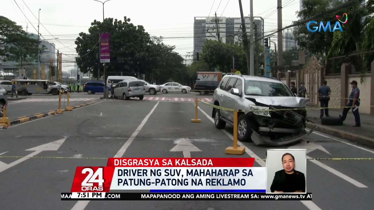 SUV, nang-araro ng 8 sasakyan at 4 na motorsiklo; 10 sugatan | 24 Oras