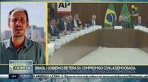 Gobierno de Brasil reitera su compromiso con la democracia y el bienestar social