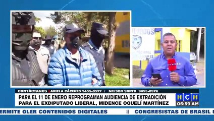 ¡Reprograman Audiencia de Extradición para el exdiputado liberal Midence Oquelí Martínez!