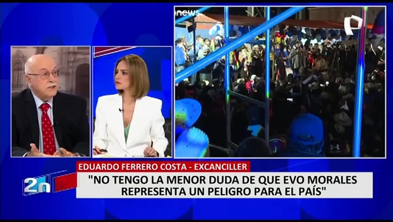 Eduardo Ferrero: “No tengo la menor duda de que Evo Morales representa un peligro para el país”