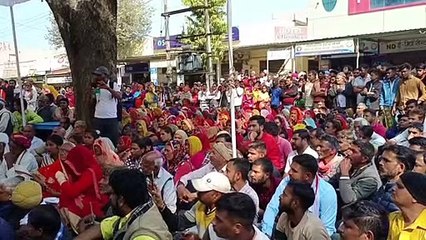 The matter of opening canal from Bagolia dam in Mavli heated up, Mavli town remained closed