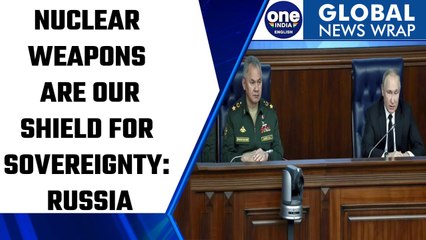 Télécharger la video: Russia will continue to develop Nuclear weapons, says Defense minister Shoigu | Oneindia News *News