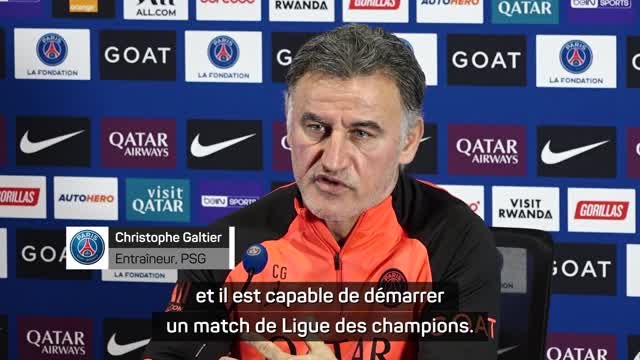 PSG - Galtier : Zaïre-Emery est capable de démarrer un match de Ligue des champions