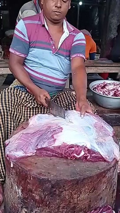 Beef Brisket Cutting Video // Meat Market #shorts