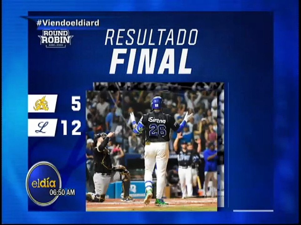 #ElDia / Tigres del Licey gana 12 a 5 a las Águilas Cibaeñas / 10 enero 2023