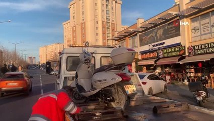 Çorlu'da motosiklet devrildi: 2 yaralı