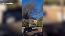 Lissone, incendio in un'azienda di mobili