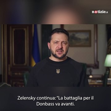Zelensky nel video-messaggio al popolo ucraino: Le forze ucraine stanno resistendo