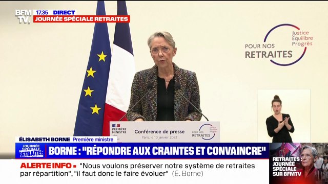 Élisabeth Borne: À compter du 1er septembre, l'âge légal de départ à la retraite sera relevé progressivement de 3 mois par an pour atteindre 64 ans en 2030
