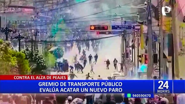 Gremios de transporte público evalúan acatar paro por alza de peajes