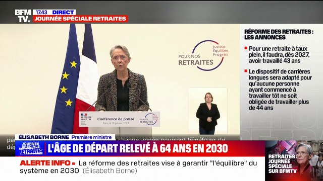 Élisabeth Borne: Nous allons fermer la plupart des régimes spéciaux de retraite existants