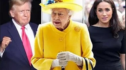 La reine a demandé à Meghan Markle "ce qu'elle pens@it de" Donald Trump lors de leur première rencon