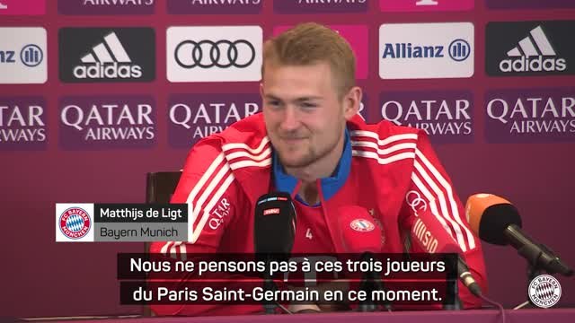 Bayern Munich - De Ligt : Le trio Messi-Neymar-Mbappé ? Nous ne pensons pas à ça en ce moment