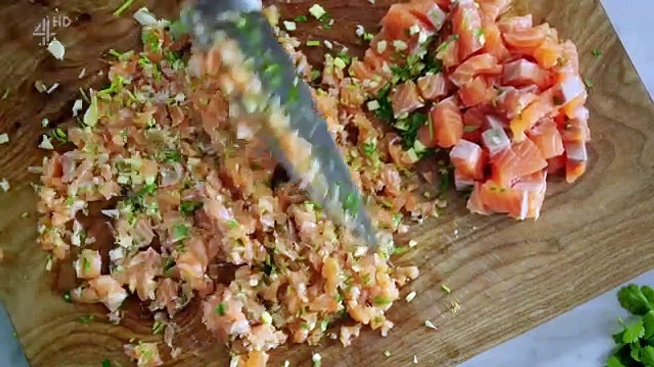 Jamie's Quick and Easy Food - Se1 - Ep03 - Fishcakes, Linguine, Lamb Chops, Chocolate Mousse HD Watch