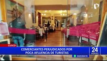 Protestas en Cusco: comerciantes se ven perjudicados por poca afluencia de turistas