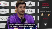 Rueda de prensa de Thibaut Courtois previa al Real Madrid vs. Valencia de la Supercopa de España