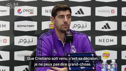 Real Madrid - Courtois : "Que Cristiano Ronaldo soit venu, c'est sa décision, je ne peux pas dire grand-chose"