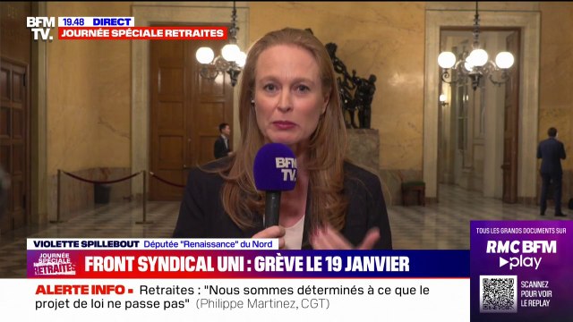 Violette Spillebout, députée Renaissance du Nord, sur la mobilisation du 19 janvier: Non au blocage, oui à une expression libre des syndicats. C'est le droit en France