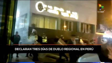 Download Video: teleSUR Noticias 15:30 10-01: Declaran tres días de duelo regional en Perú