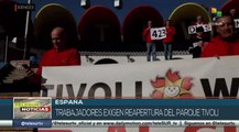 Trabajadores de Málaga exigen reapertura del parque Tivoli, antiguo referente turístico del Sur de España