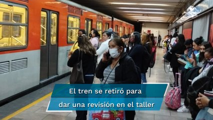 Ahora la Línea 2, retiran tren en San Cosme tras presentar fallas