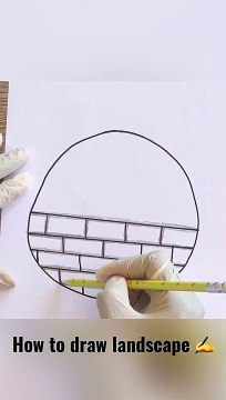 Easy Pencil Drawing a Landscape │Easy Drawing For Beginners │Practice Drawings