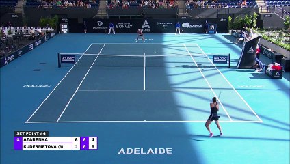 Adélaïde 2 - Kudermetova renverse la vapeur face à Azarenka