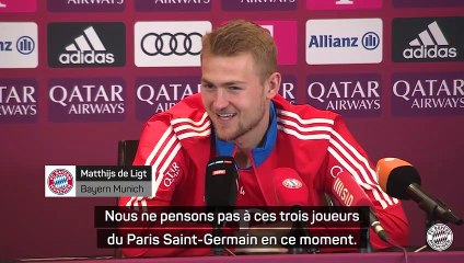 Bayern Munich - De Ligt : "Le trio Messi-Neymar-Mbappé ? Nous ne pensons pas à ça en ce moment"