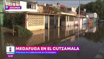 Megafuga en el Sistema Cutzamala provoca inundaciones en Ecatepec