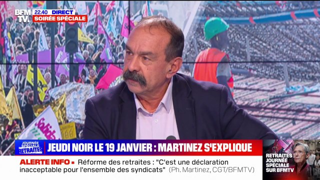 Philippe Martinez (CGT): C'est fort de café d'expliquer qu'on va travailler deux ans de plus et que c'est du progrès social