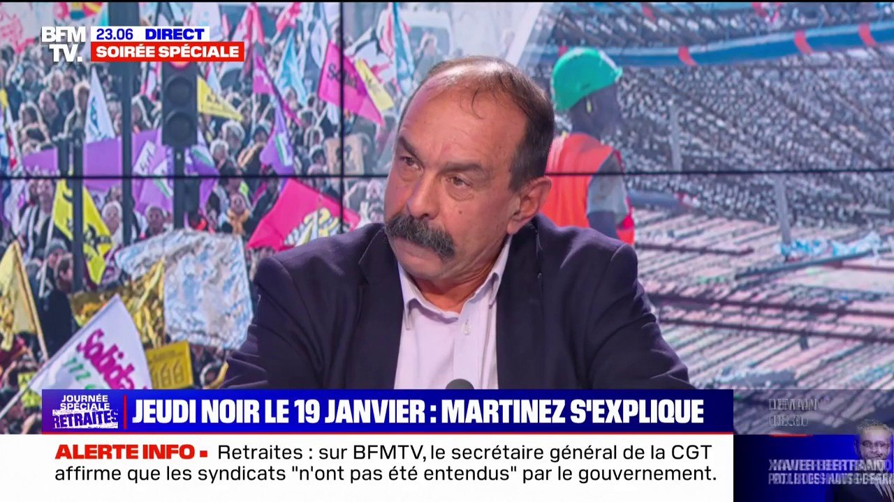 Philippe Martinez (CGT): "La première journée de mobilisation sera contre la retraite à 64 ans, pour le reste on va discuter"