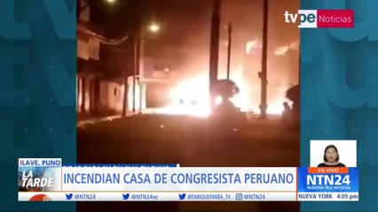 Manifestantes queman la casa de un congresista en Perú: “era algo que se veían venir”